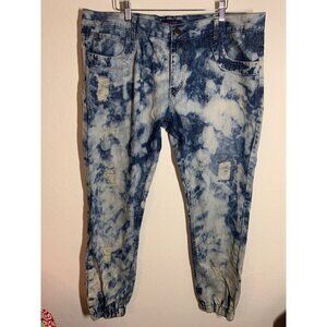 Royal Seven Acid Wash Denim Jeans Slim Fit Jogger Retro Y2K Skater Street Sz 42